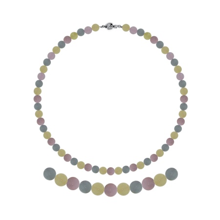 Купить оптом бусы из серебра с бериллами,  морганитами и  аквамаринами 8340876088-50 от Krasnoe