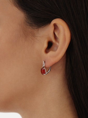 Купить оптом серьги из серебра с агатами 2340396336-31 от Krasnoe