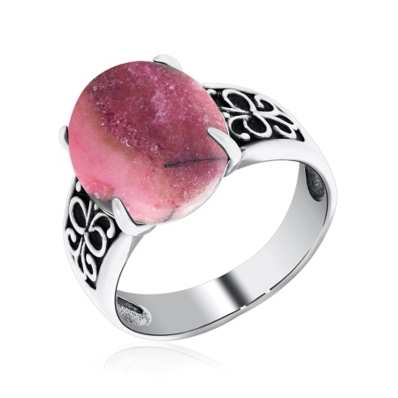 Купить оптом кольцо из серебра с родонитом 1310450993 от Krasnoe