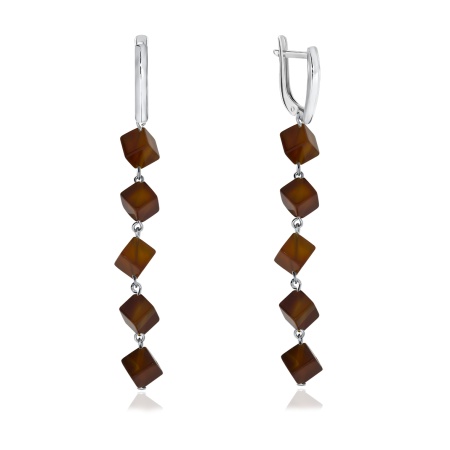 Купить оптом серьги из серебра с агатами 2340390649-40 от Krasnoe