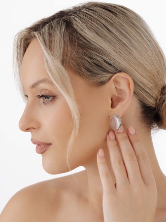 Купить оптом серьги из серебра с кварцем 2310100969-30 от Krasnoe