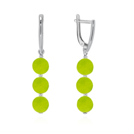 Купить оптом серьги из серебра с агатами 2340390314-57 от Krasnoe