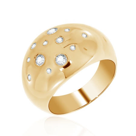 Купить оптом кольцо из серебра с фианитами 1320200980 от Krasnoe