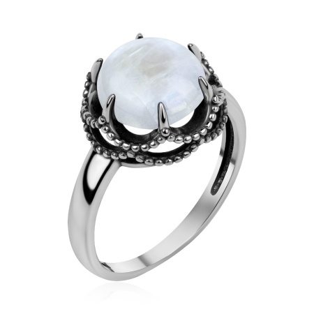 Купить оптом кольцо из серебра с лунным камнем 1310936413 от Krasnoe