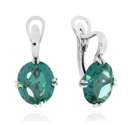 Купить оптом серьги из серебра с ситаллами 2340881497-78 от Krasnoe