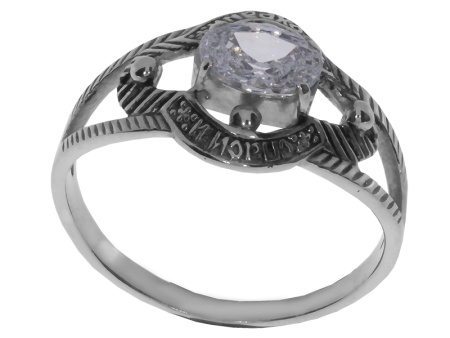 Купить оптом кольцо из серебра с эмалью и фианитом 1340200007 от Krasnoe