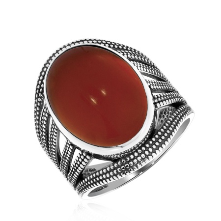 Купить оптом кольцо из серебра с агатом 1310390981-31 от Krasnoe