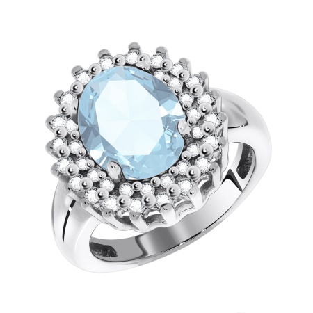 Купить оптом кольцо из серебра с фианитами 1340200150-70 от Krasnoe