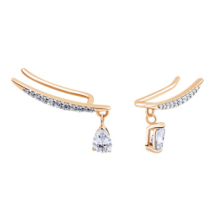 Купить оптом серьги из серебра с фианитами 2329204903л от Krasnoe