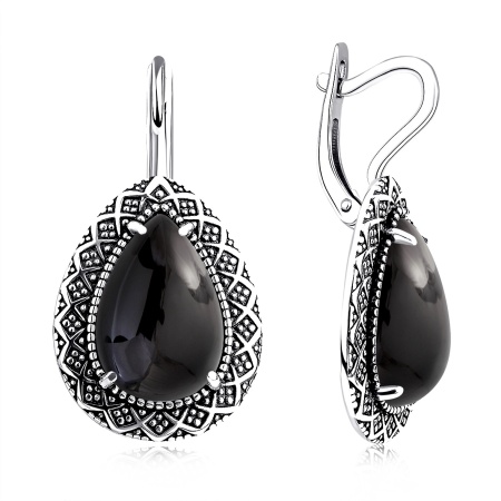 Купить оптом серьги из серебра с агатами 2310395062-20 от Krasnoe