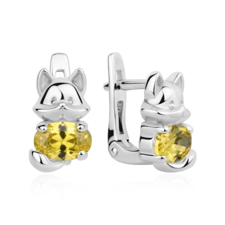 Купить оптом серьги из серебра с фианитами 2340206508-50 от Krasnoe