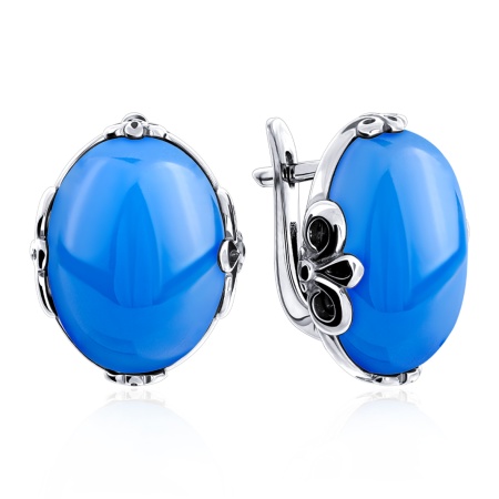 Купить оптом серьги из серебра с агатами 2340395141-70 от Krasnoe