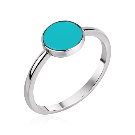 Купить оптом кольцо из серебра с эмалью 1364405651-70 от Krasnoe