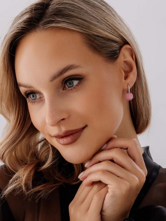 Купить оптом серьги из серебра с кошачий глазами 2340264318-30 от Krasnoe