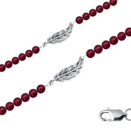 Купить оптом браслет из серебра с агатами 4310391603-18-37 от Krasnoe