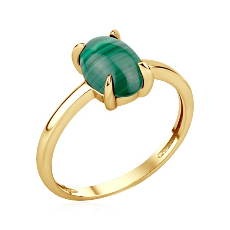 Купить оптом кольцо из серебра с малахитом 1320386613 от Krasnoe