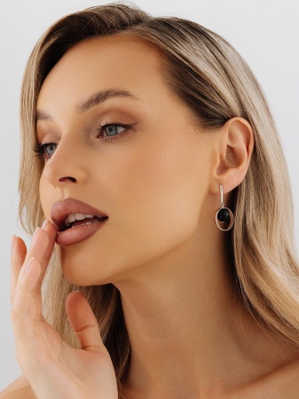 Купить оптом серьги из серебра с агатами 2340391026-20 от Krasnoe