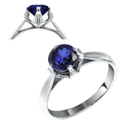 Купить оптом кольцо из серебра со шпинелью 1340210018-80 от Krasnoe