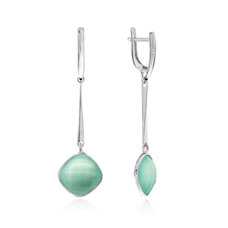 Купить оптом серьги из серебра с халцедонами 2340602927-69 от Krasnoe