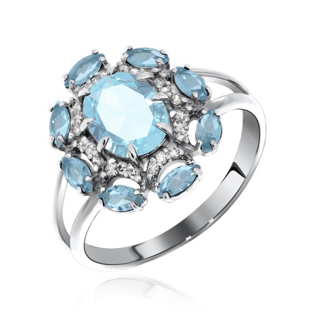 Купить оптом кольцо из серебра с фианитами 1340200870л-71 от Krasnoe