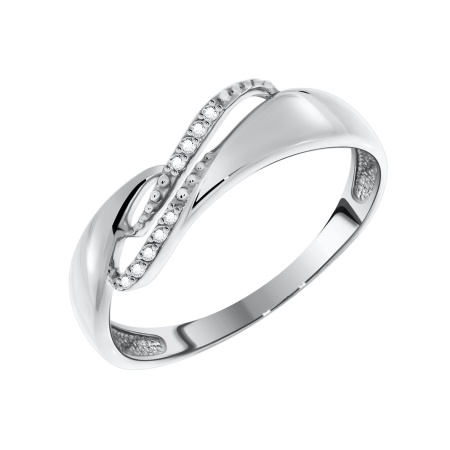 Купить оптом кольцо из серебра с фианитами 1340200312 от Krasnoe