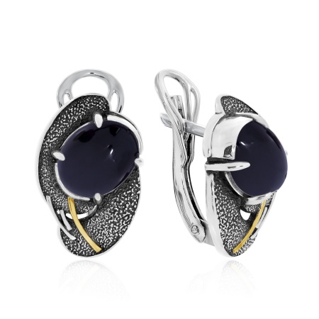 Купить оптом серьги из серебра с агатами 2317392395-20 от Krasnoe