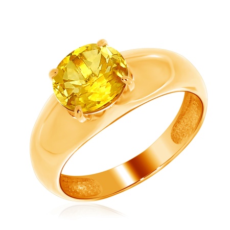 Купить оптом кольцо из серебра с цитрином 1320111115 от Krasnoe