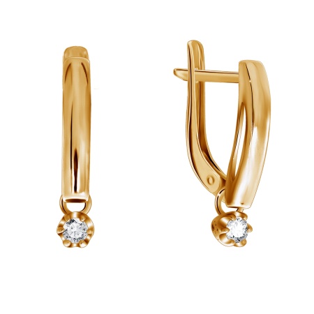 Купить оптом серьги из серебра с фианитами 2320200025-1 от Krasnoe