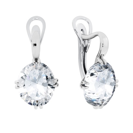 Купить оптом серьги из серебра с фианитами 2340201497 от Krasnoe