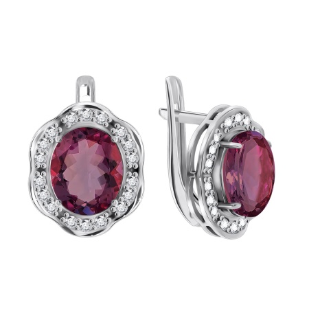 Купить оптом серьги из серебра с фианитами 2340200141-33 от Krasnoe