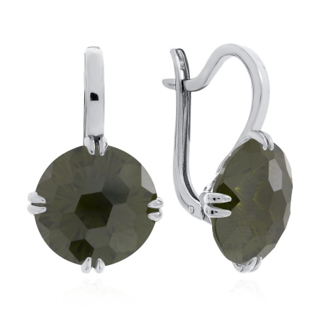 Купить оптом серьги из серебра с фианитами 2340201502-57 от Krasnoe