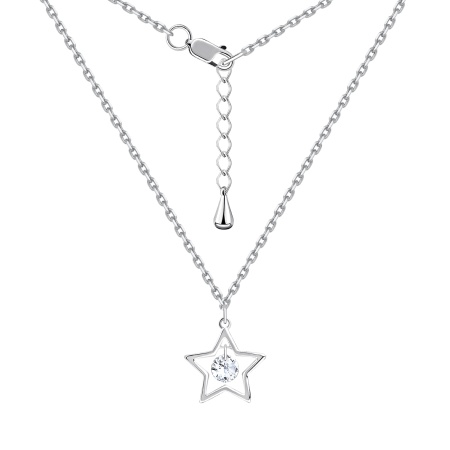 Купить оптом колье из серебра с фианитом 8340204770-11-16-40 от Krasnoe