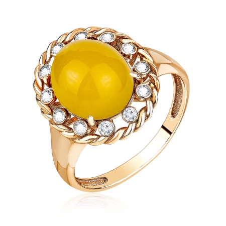 Купить оптом кольцо из серебра с агатом и фианитами 1320390973л-50 от Krasnoe