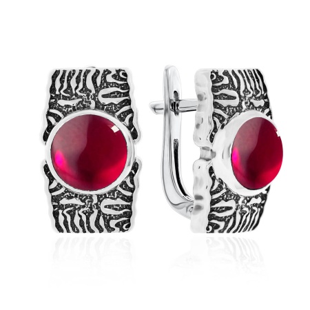 Купить оптом серьги из серебра с агатами 2310392391-37 от Krasnoe
