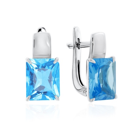 Купить оптом серьги из серебра с топазами 2340071108-73 от Krasnoe