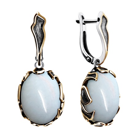 Купить оптом серьги из серебра с лунным камнем 2317935170 от Krasnoe