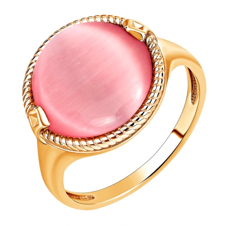 Купить оптом кольцо из серебра с имитацией кошачьего глаза 1320265152-30 от Krasnoe