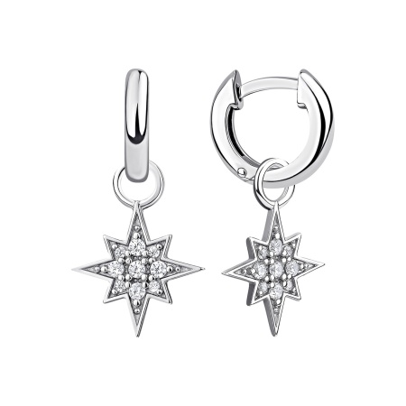 Купить оптом серьги из серебра с фианитами 2340204860л от Krasnoe