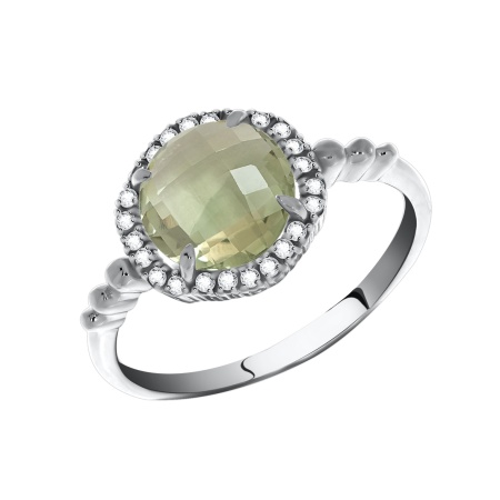 Купить оптом кольцо из серебра с фианитами 1340200249-69 от Krasnoe