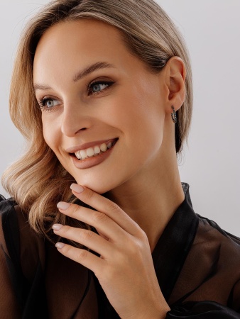 Купить оптом серьги из серебра с топазами 2320071315-76 от Krasnoe