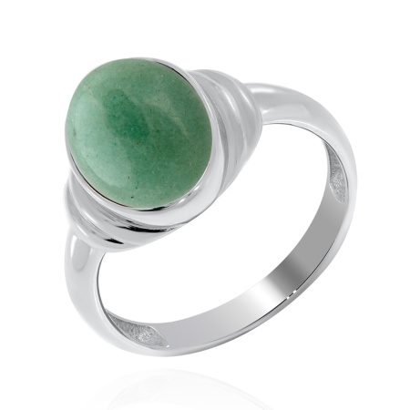 Купить оптом кольцо из серебра с авантюрином 1340361826-1-60 от Krasnoe