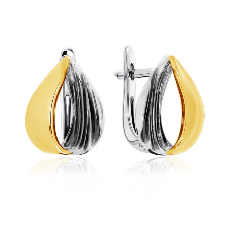 Купить оптом серьги из серебра без вставок 2321401378 от Krasnoe