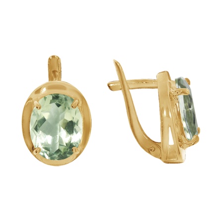 Купить оптом серьги из серебра с кварцем 2320180029-68 от Krasnoe