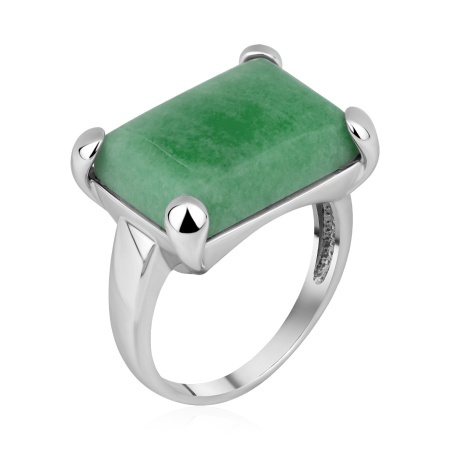 Купить оптом кольцо из серебра с авантюрином 1340366355-1-60 от Krasnoe