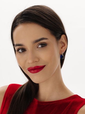 Купить оптом серьги из серебра с кристалл ювелирныйами 2340294318-80 от Krasnoe