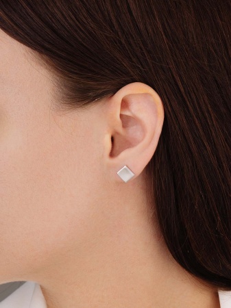 Купить оптом пусеты из серебра без вставок 2340405867 от Krasnoe