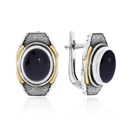 Купить оптом серьги из серебра с агатами 2317392396-20 от Krasnoe