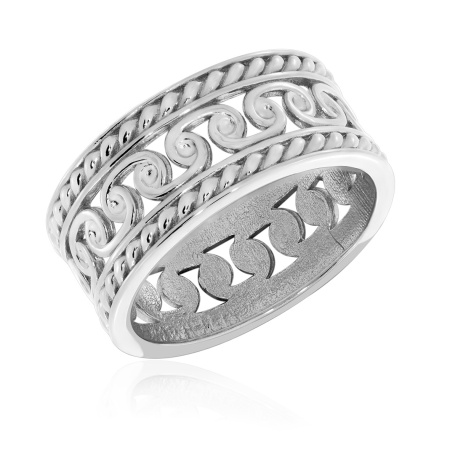 Купить оптом кольцо из серебра без вставок 1310401364 от Krasnoe