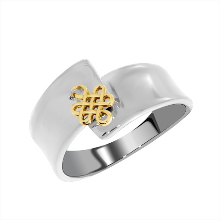 Купить оптом кольцо из серебра без вставок 1350401733-5 от Krasnoe