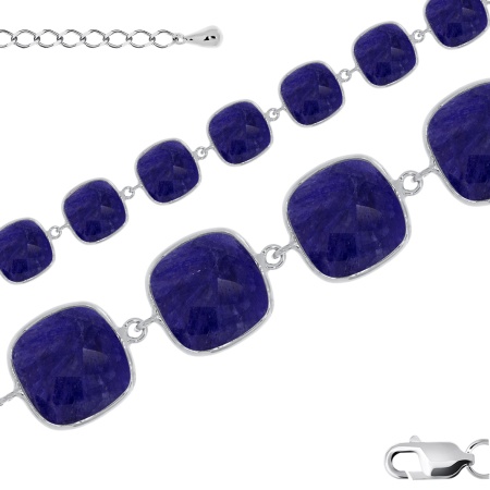 Купить оптом браслет из серебра с агатами 4340392963-18-80 от Krasnoe